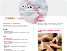Tablet Screenshot of miksimum.com